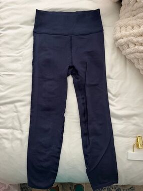 Free People Navy High-Waist Leggings